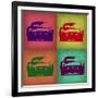 Ferrari Pop Art 1-NaxArt-Framed Premium Giclee Print