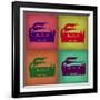 Ferrari Pop Art 1-NaxArt-Framed Art Print