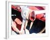 Ferrari Steering Wheel Watercolor-NaxArt-Framed Art Print