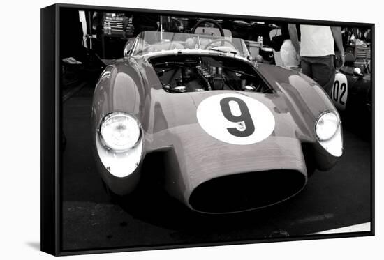 Ferrari Testa Rossa in the pits-NaxArt-Framed Stretched Canvas