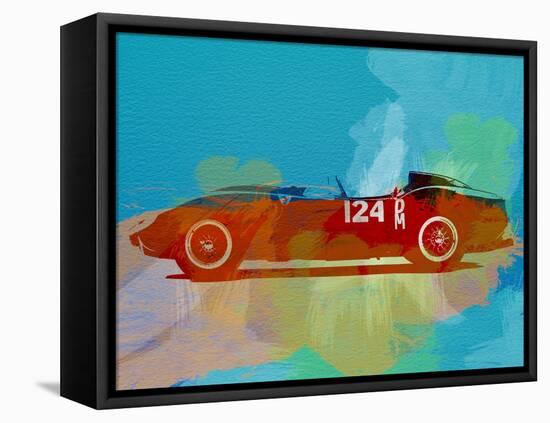 Ferrari Testa Rossa Watercolor 1-NaxArt-Framed Stretched Canvas