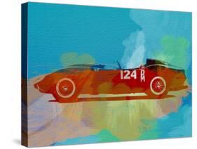 Ferrari Testa Rossa Watercolor 1-NaxArt-Stretched Canvas