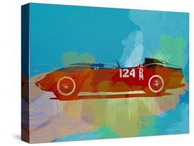 Ferrari Testa Rossa Watercolor 1-NaxArt-Stretched Canvas