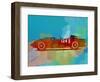 Ferrari Testa Rossa Watercolor 1-NaxArt-Framed Art Print