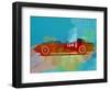 Ferrari Testa Rossa Watercolor 1-NaxArt-Framed Art Print