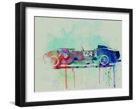 Ferrari Testa Rossa Watercolor 2-NaxArt-Framed Art Print