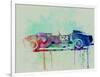 Ferrari Testa Rossa Watercolor 2-NaxArt-Framed Art Print