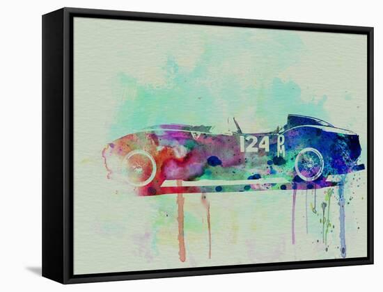 Ferrari Testa Rossa Watercolor 2-NaxArt-Framed Stretched Canvas