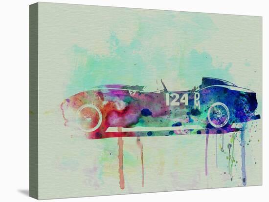 Ferrari Testa Rossa Watercolor 2-NaxArt-Stretched Canvas