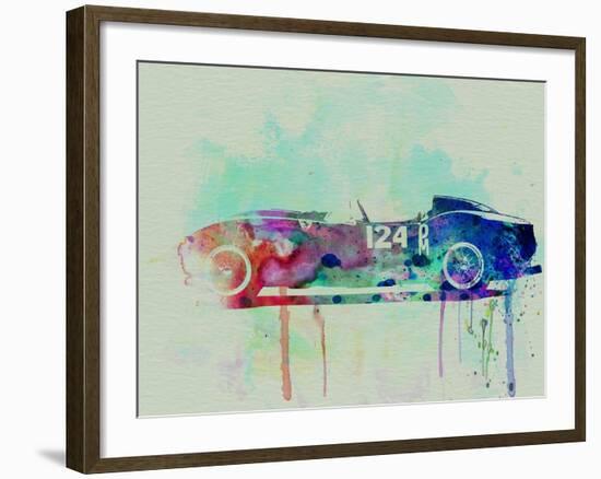 Ferrari Testa Rossa Watercolor 2-NaxArt-Framed Art Print