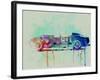 Ferrari Testa Rossa Watercolor 2-NaxArt-Framed Art Print