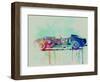 Ferrari Testa Rossa Watercolor 2-NaxArt-Framed Art Print