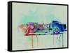 Ferrari Testa Rossa Watercolor 2-NaxArt-Framed Stretched Canvas