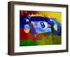 Ferrari Testarossa Watercolor-NaxArt-Framed Art Print