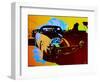 Ferrari Watercolor-NaxArt-Framed Art Print