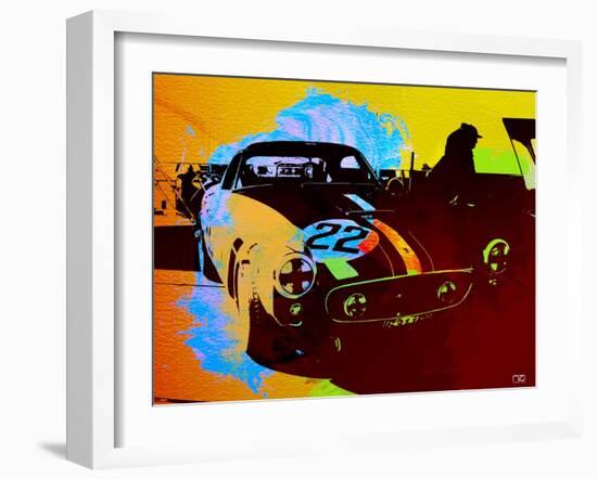 Ferrari Watercolor-NaxArt-Framed Art Print