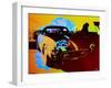 Ferrari Watercolor-NaxArt-Framed Art Print