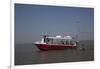 Ferries, Boats And Oil Rigs All Co-Exist On Mobile Bay In Alabama-Carol Highsmith-Framed Art Print