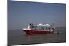 Ferries, Boats And Oil Rigs All Co-Exist On Mobile Bay In Alabama-Carol Highsmith-Mounted Art Print