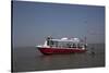 Ferries, Boats And Oil Rigs All Co-Exist On Mobile Bay In Alabama-Carol Highsmith-Stretched Canvas