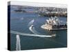 Ferries Pass the Sydney Opera House-null-Stretched Canvas