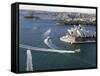 Ferries Pass the Sydney Opera House-null-Framed Stretched Canvas