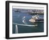 Ferries Pass the Sydney Opera House-null-Framed Photographic Print