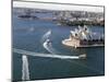 Ferries Pass the Sydney Opera House-null-Mounted Photographic Print