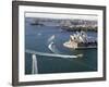 Ferries Pass the Sydney Opera House-null-Framed Photographic Print