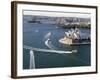 Ferries Pass the Sydney Opera House-null-Framed Photographic Print