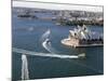 Ferries Pass the Sydney Opera House-null-Mounted Photographic Print