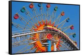 Ferris Wheel and Roller Coaster at Expo 1970-null-Framed Stretched Canvas