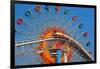 Ferris Wheel and Roller Coaster at Expo 1970-null-Framed Photographic Print