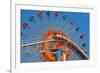 Ferris Wheel and Roller Coaster at Expo 1970-null-Framed Photographic Print