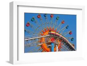 Ferris Wheel and Roller Coaster at Expo 1970-null-Framed Photographic Print