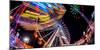 Ferris Wheel and various other funfair rides at night at Nottingham's Goose Fair, Nottingham, Notti-Frank Fell-Mounted Photographic Print