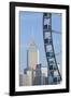 Ferris Wheel and Wan Chai Skyline, Hong Kong Island, Hong Kong, China, Asia-Ian Trower-Framed Photographic Print