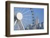 Ferris Wheel and Wan Chai Skyline, Hong Kong Island, Hong Kong, China, Asia-Ian Trower-Framed Photographic Print