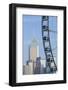 Ferris Wheel and Wan Chai Skyline, Hong Kong Island, Hong Kong, China, Asia-Ian Trower-Framed Photographic Print