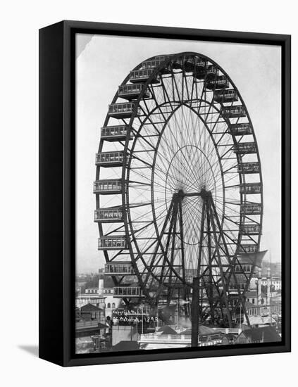 Ferris Wheel at Chicago Exposition-null-Framed Stretched Canvas