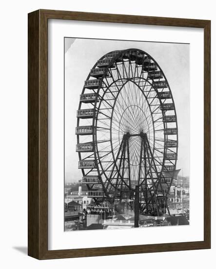 Ferris Wheel at Chicago Exposition-null-Framed Photographic Print