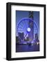 Ferris Wheel at Dusk, Central, Hong Kong Island, Hong Kong, China, Asia-Ian Trower-Framed Photographic Print