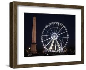 Ferris Wheel at Place De La Concorde, Paris, France, Europe-Godong-Framed Photographic Print