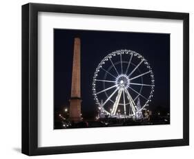 Ferris Wheel at Place De La Concorde, Paris, France, Europe-Godong-Framed Photographic Print