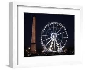 Ferris Wheel at Place De La Concorde, Paris, France, Europe-Godong-Framed Photographic Print