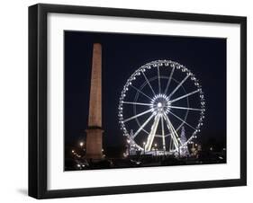 Ferris Wheel at Place De La Concorde, Paris, France, Europe-Godong-Framed Photographic Print