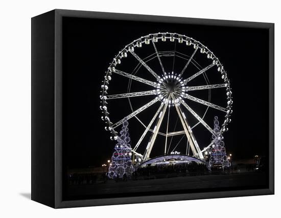 Ferris Wheel at Place De La Concorde, Paris, France, Europe-Godong-Framed Stretched Canvas