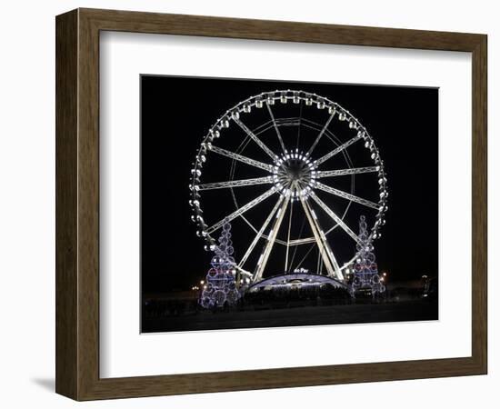 Ferris Wheel at Place De La Concorde, Paris, France, Europe-Godong-Framed Photographic Print