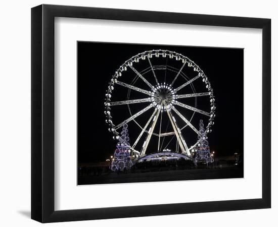 Ferris Wheel at Place De La Concorde, Paris, France, Europe-Godong-Framed Photographic Print