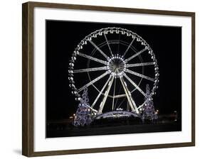 Ferris Wheel at Place De La Concorde, Paris, France, Europe-Godong-Framed Photographic Print